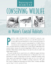 Conserving Wildlife in Maine’s Coastal Habitats (PDF)